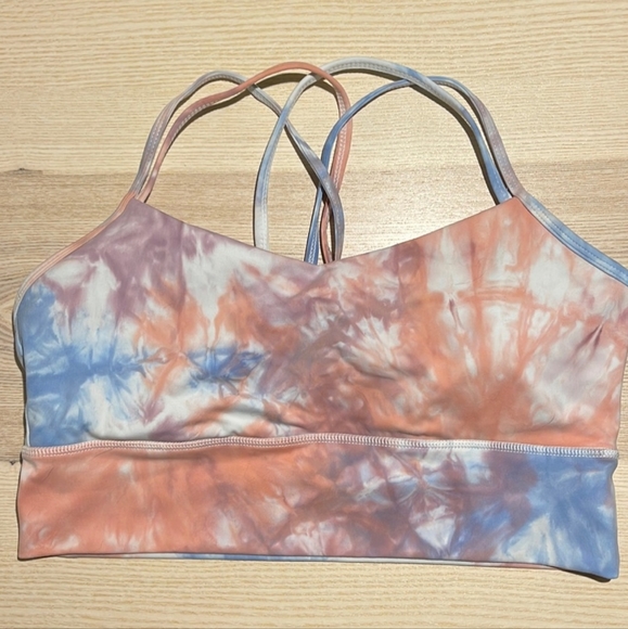 Tier Activewear Tie Dyed Sports bra strappy Racerback - Picture 3 of 5
